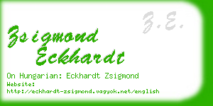 zsigmond eckhardt business card